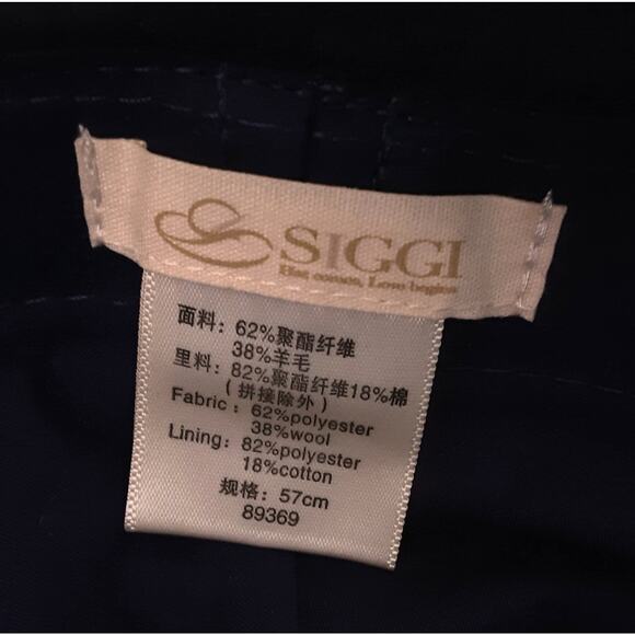 Siggi Womens Cloche Hat Grape Jelly Purple Wool Blend Gathered Bow Faux Pearl - Picture 6 of 7